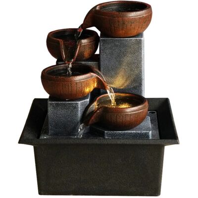 Ahlsen - Kleine Tischbrunnen - 15,7 x 13 x 19 cm - Handbemalte resin - Wasserfontäne Ahlsen - Kleine Tischbrunnen - 15,7 x 13 x 19 cm - Handbemalte resin - Wasserfontäne