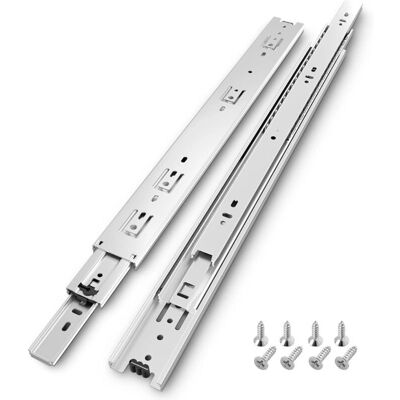 Ahlsen - Guía para cajones plateada - 350 mm - 45 kg - drawer slides Ahlsen - Guía para cajones plateada - 350 mm - 45 kg - drawer slides