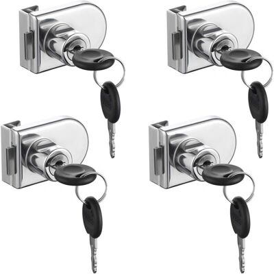 GOTRAYS - 4-Piece - Vidrio 5-8 mm - Juego de cierres GOTRAYS - 4-Piece - Vidrio 5-8 mm - Juego de cierres