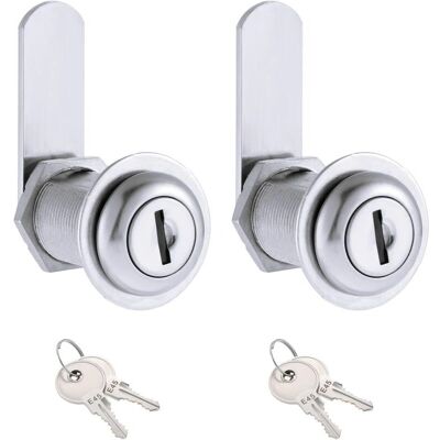 GOTRAYS - Cerradura de leva 30mm - Plata - 2 unidades GOTRAYS - Cerradura de leva 30mm - Plata - 2 unidades