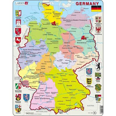 Larsen K21 Kartenpuzzle - 48 Teile Puzzle für Kinder Larsen K21 Kartenpuzzle - 48 Teile Puzzle für Kinder