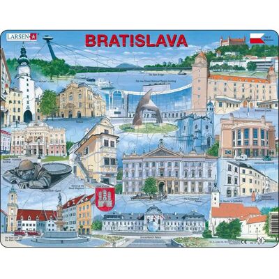 Puzzle de ville Larsen Maxi KH17 - 65 pièces Puzzle de ville Larsen Maxi KH17 - 65 pièces