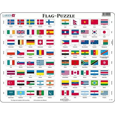 Larsen Maxi L2 Flaggen Puzzle - Puzzle Larsen Maxi L2 Flaggen Puzzle - Puzzle