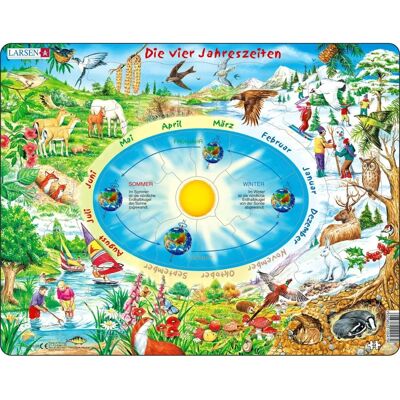 Larsen Erde Jahreszeiten Puzzle - 44 Teile - Für Kinder Larsen Erde Jahreszeiten Puzzle - 44 Teile - Für Kinder