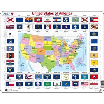 Larsen Puzzle USA - 70 Teile - Puzzle Larsen Puzzle USA - 70 Teile - Puzzle