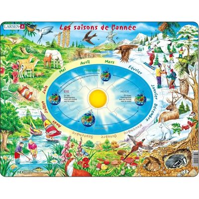Larsen LA-SS3-FR - Puzzle Frame - Seizoenen - 44 stuks Larsen LA-SS3-FR - Puzzle Frame - Seizoenen - 44 stuks