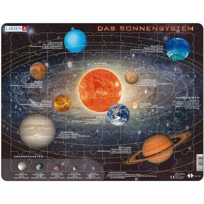 Larsen Sonnensystem Puzzle - Kinder Puzzle 70 Teile Larsen Sonnensystem Puzzle - Kinder Puzzle 70 Teile
