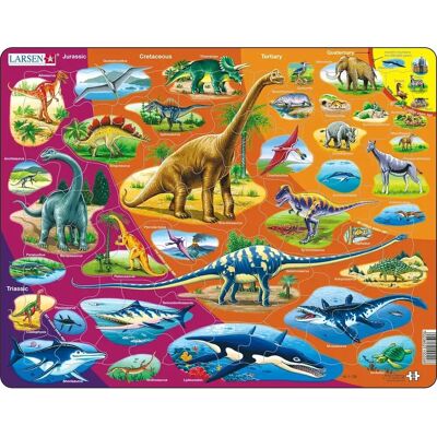 Larsen Maxi HL1 Dinosaurierspiel - 85 Teile Puzzle - Tiermotiv Larsen Maxi HL1 Dinosaurierspiel - 85 Teile Puzzle - Tiermotiv