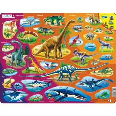 Larsen LA-HL1-FR Puzzel - Dinosaurussen - 85 stuks Larsen LA-HL1-FR Puzzel - Dinosaurussen - 85 stuks