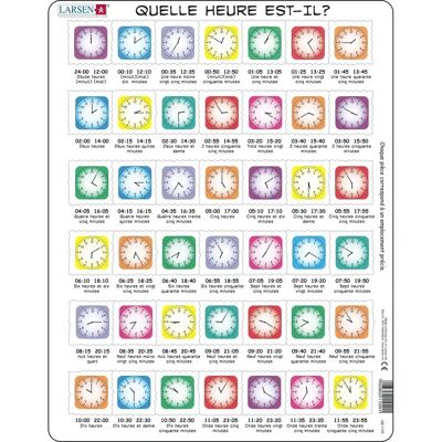 Larsen LA-OB7-FR Puzzle - Puzzel van 87 Stukken Educatief in het Frans Larsen LA-OB7-FR Puzzle - Puzzel van 87 Stukken Educatief in het Frans