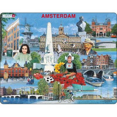Larsen Maxi LA-KH11-NL Stadtpuzzle - 66 Teile Larsen Maxi LA-KH11-NL Stadtpuzzle - 66 Teile