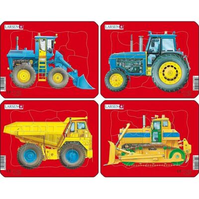 Larsen Mini Z1 Fahrzeuge Puzzle - 10 Stück Larsen Mini Z1 Fahrzeuge Puzzle - 10 Stück