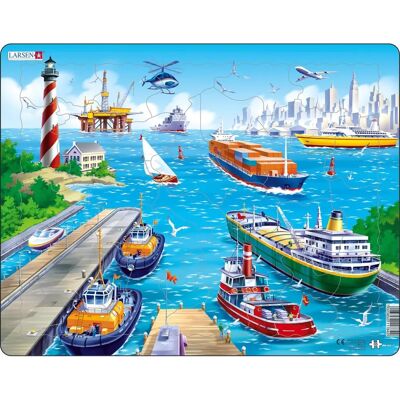 Larsen Maxi LA-US2 Puzzle de forme - Puzzle pour enfants - Multicolore - Publicité Larsen Maxi LA-US2 Puzzle de forme - Puzzle pour enfants - Multicolore - Publicité