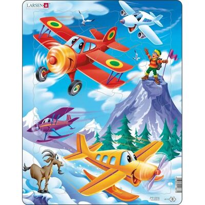 Larsen Maxi US12 Puzzle Flugzeuge - 20 Teile Larsen Maxi US12 Puzzle Flugzeuge - 20 Teile