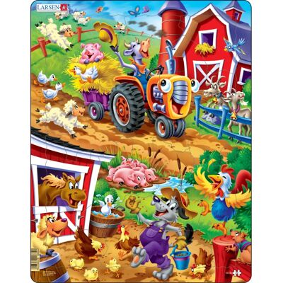 Larsen Maxi LA-US15 22-teiliges Puzzle in Cartoon-Form - Puzzle Larsen Maxi LA-US15 22-teiliges Puzzle in Cartoon-Form - Puzzle