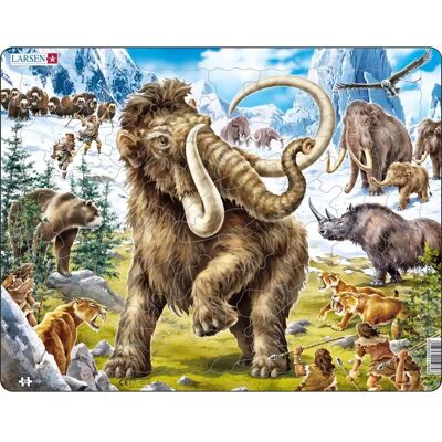 Larsen Mammut Puzzle - 64 Teile - Für Ältere Kinder Larsen Mammut Puzzle - 64 Teile - Für Ältere Kinder