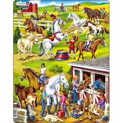 Larsen Maxi LA-US26 Puzzle Animaux - 50 Pièces - Publicité Larsen Maxi LA-US26 Puzzle Animaux - 50 Pièces - Publicité