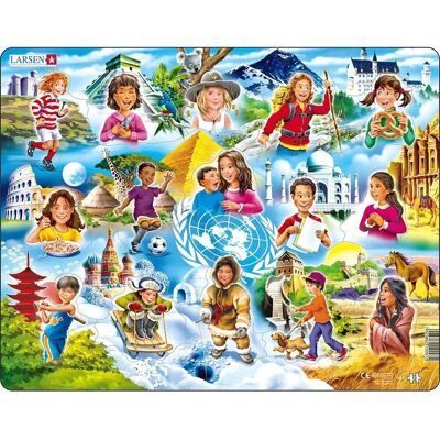 Larsen Maxi NM8 Puzzle Forma 15 pezzi Bambini Larsen Maxi NM8 Puzzle Forma 15 pezzi Bambini