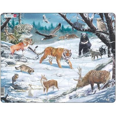 Puzzle fauna siberiana - 66 pezzi Puzzle fauna siberiana - 66 pezzi