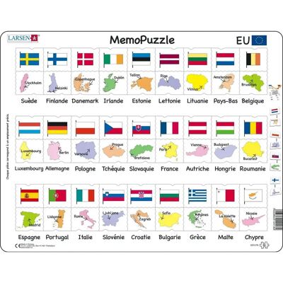Larsen LA-GP2-FR Puzzle - 54 Teile - Bildung Larsen LA-GP2-FR Puzzle - 54 Teile - Bildung