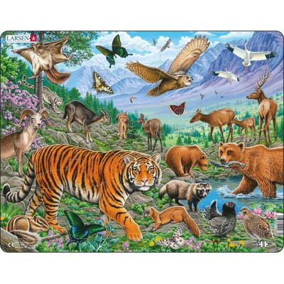 Larsen Maxi LA-FH39 - Fauna Puzzle 36 Stück - Bildungs & Langlebig Larsen Maxi LA-FH39 - Fauna Puzzle 36 Stück - Bildungs & Langlebig