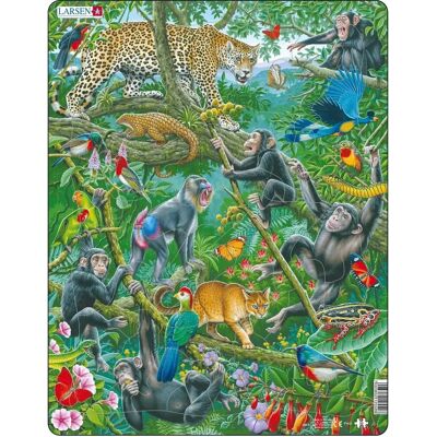 Larsen Maxi LA-FH41 Puzzle Forêt Tropicale 32 pièces Larsen Maxi LA-FH41 Puzzle Forêt Tropicale 32 pièces