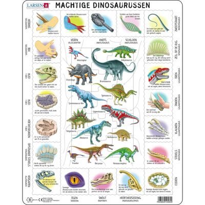 Larsen Maxi LA-HL9-NL Puzzel - Dieren & Dinosaurussen Larsen Maxi LA-HL9-NL Puzzel - Dieren & Dinosaurussen