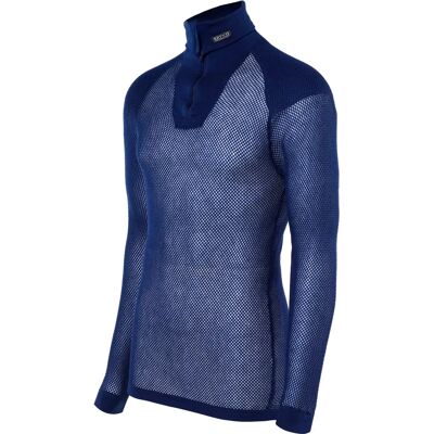 Brynje Super Thermo Zip Polo Navy S - Poloshirt Brynje Super Thermo Zip Polo Navy S - Poloshirt