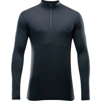 Devold Schwarz Merino 150 Zip Neck - Herren Merino Langarm-Shirt Devold Schwarz Merino 150 Zip Neck - Herren Merino Langarm-Shirt