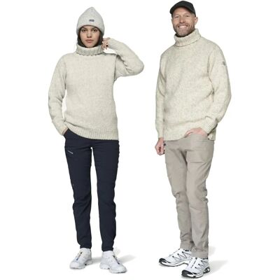 Devold Nansen Wool High Neck - Pull - Gris Mélange - Publicité Devold Nansen Wool High Neck - Pull - Gris Mélange - Publicité