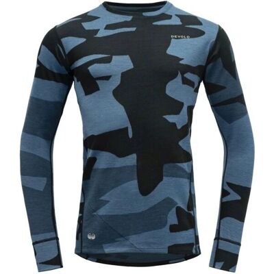 Cămașă Merino Klovstien de la Devold - Camuflaj albastru - M - Bărbat Cămașă Merino Klovstien de la Devold - Camuflaj albastru - M - Bărbat