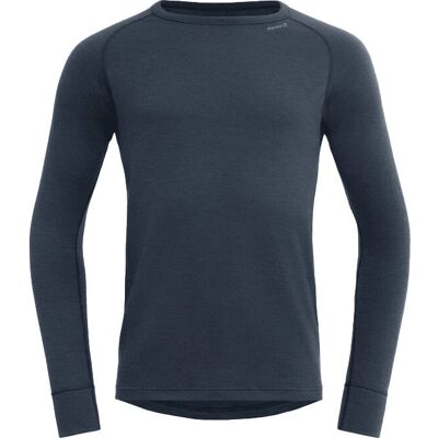 Devold Tricou din lână merino albastru cu mâneci lungi Devold Tricou din lână merino albastru cu mâneci lungi