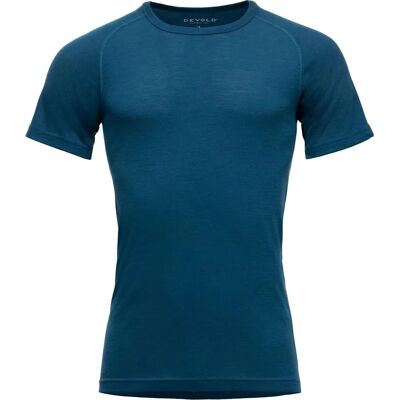 Devold Lauparen Merino 190 Base Tricou pentru bărbați albastru - T-Shirt Devold Lauparen Merino 190 Base Tricou pentru bărbați albastru - T-Shirt