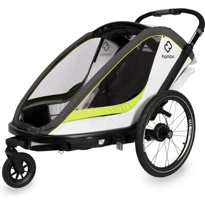 Hamax Breeze - Biały/Zielony przyczepka rowerowa z bezpieczeństwem i przechowywaniem Hamax Breeze - Biały/Zielony przyczepka rowerowa z bezpieczeństwem i przechowywaniem
