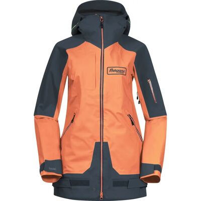 Bergans Myrkdalen V2 3L Jacka - Cantaloupe - Orion Blue - Skidjacka Bergans Myrkdalen V2 3L Jacka - Cantaloupe - Orion Blue - Skidjacka