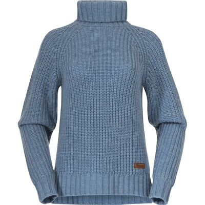 Bergans Husky Blue Nordmarka Merino High Neck Pullover Bergans Husky Blue Nordmarka Merino High Neck Pullover