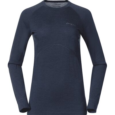 Bergans - W Inner Pure Merino Long Sleeve - Marineblau - XL - Oberteil Bergans - W Inner Pure Merino Long Sleeve - Marineblau - XL - Oberteil