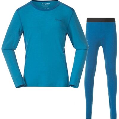 Bergans - Allround Merino Baselayer Set - Aqua Lagoon - 116 - Base layer set Bergans - Allround Merino Baselayer Set - Aqua Lagoon - 116 - Base layer set