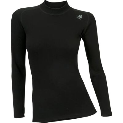 Aclima WarmWool Crew Neck Jet Black XS Kvinde Merinuld top Aclima WarmWool Crew Neck Jet Black XS Kvinde Merinuld top