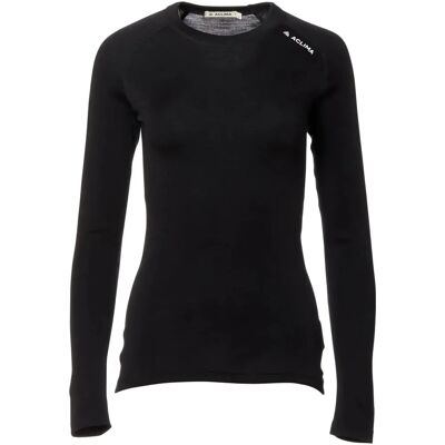 Aclima WarmWool Rundhalsausschnitt Damen Schwarz - Merino-Shirt Aclima WarmWool Rundhalsausschnitt Damen Schwarz - Merino-Shirt
