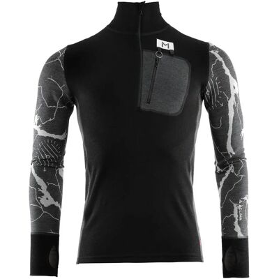 Aclima - Femunden Polo Lars Monsen - Jet Black - S - Polo shirt Aclima - Femunden Polo Lars Monsen - Jet Black - S - Polo shirt
