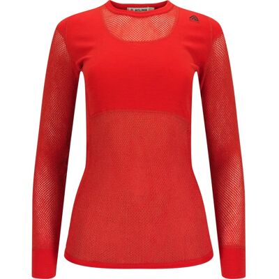 Aclima - WoolNet Genser med rund hals Poinciana - XL - Merino Wool - Shirt Aclima - WoolNet Genser med rund hals Poinciana - XL - Merino Wool - Shirt