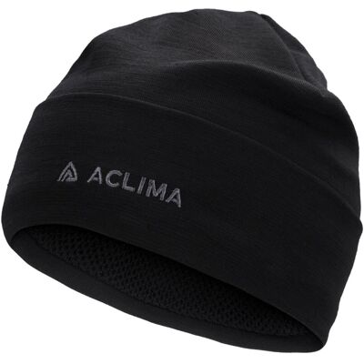 Aclima Woolnet Original Beanie - Jet Black - Lue Aclima Woolnet Original Beanie - Jet Black - Lue