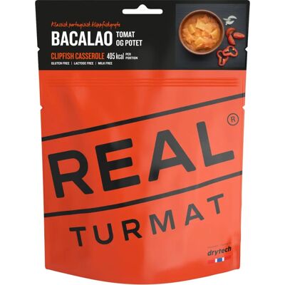 Real Turmat Bacalao - Bærbar fiskegryde med norsk torsk - 85g Real Turmat Bacalao - Bærbar fiskegryde med norsk torsk - 85g