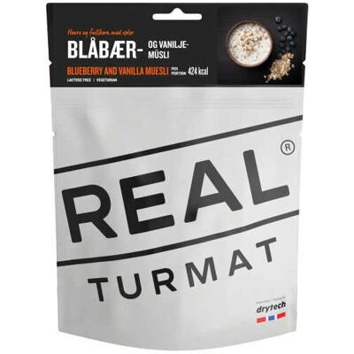 Real Turmat Blåbær og vaniljemüsli - Müsli Real Turmat Blåbær og vaniljemüsli - Müsli