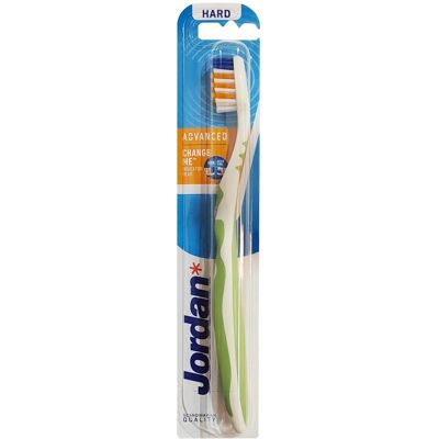 Jordan Advanced Zahnbürste - Abgewinkelte Borsten, ergonomischer Griff, Blau Jordan Advanced Zahnbürste - Abgewinkelte Borsten, ergonomischer Griff, Blau
