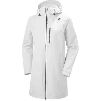 Helly Hansen Damen Lang Belfast Regenjacke - Weiß - Regenmantel Helly Hansen Damen Lang Belfast Regenjacke - Weiß - Regenmantel