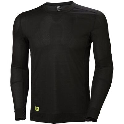 Helly Hansen Lifa Base Layer Top - Musta - Pyöreä kaula-aukko - Mies Helly Hansen Lifa Base Layer Top - Musta - Pyöreä kaula-aukko - Mies