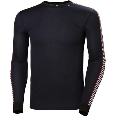 Helly Hansen Herren HH Lifa Stripe Crew Baselayer - Navy Blue - Skibasis Helly Hansen Herren HH Lifa Stripe Crew Baselayer - Navy Blue - Skibasis