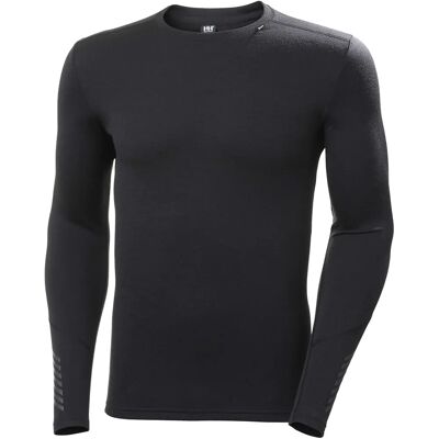 Helly Hansen Herren Lifa Merino Midweight Crew Baselayer - Schwarz Helly Hansen Herren Lifa Merino Midweight Crew Baselayer - Schwarz